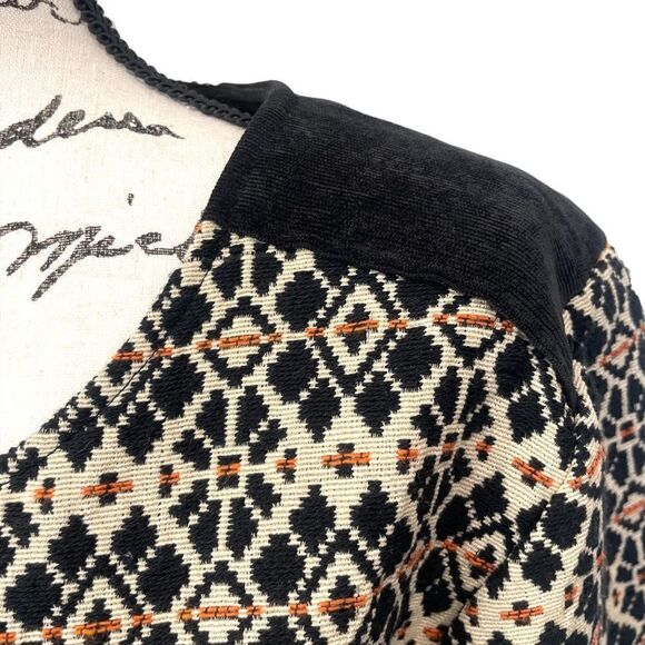 NID D'Abeille Cropped Brocade Tapestry Damask Raised Textured Jacket, Large - Picture 6 of 12